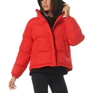 Body Action Oversized Women's Puffer Jacket 071231-01-Red