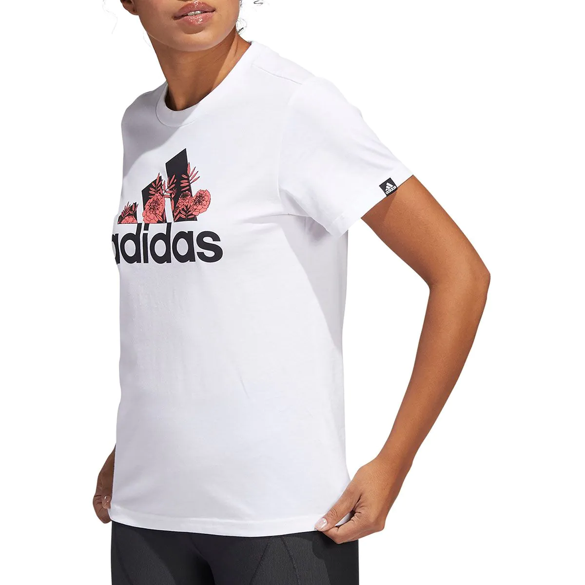 Deals adidas logo shirt women's