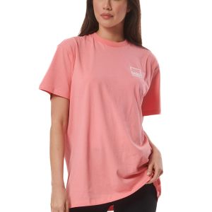 Body Action Oversized Print Women's Tee 051425-01-CoralPink