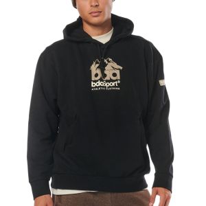 Body Action Loose-Fit Men's Hoodie 063217-01-Black