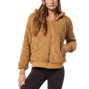 Body Action Sherpa Women's Jacket 071229-01-LightBrown