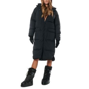 Body Action Oversized Longline Women's Padded Coat 071230-01-Black