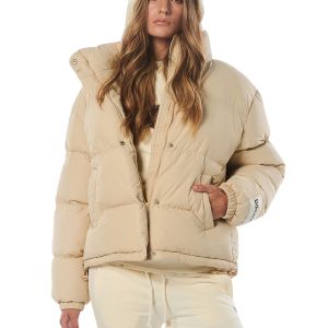 Body Action Oversized Women's Puffer Jacket 071231-01-Beige