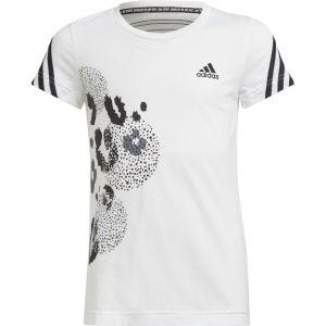 adidas 3-Stripes Graphic Girls' Tennis T-Shirt H26605