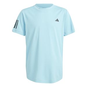 adidas Club 3-Stripes Boys Tennis Tee