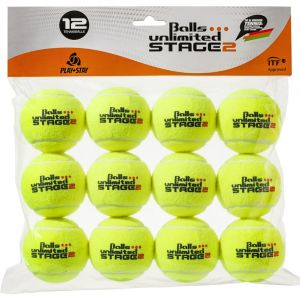 Topspin Unlimited Stage-2 Tournament Junior Tennis Balls x12 TOBUST2T12ER