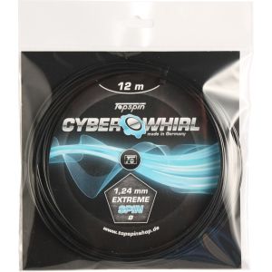 Topspin Cyber Whirl Black Tennis String (1.24mm, 12m) TOSSCW