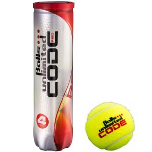 Topspin Unlimited Code Red Tennis Balls x 4 TOBUCR4ER