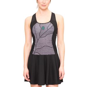 Bidi Badu Protected Leafs Women's Tennis Dress W1300003-BKWH