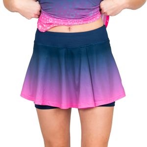 Bidi Badu Colortwist Printed Wavy Women's Tennis Skort W1390001-PKDBL