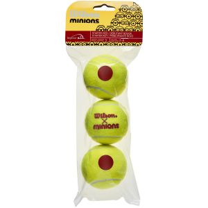 Wilson Minions Stage 3 Junior Tennis Balls x 3 WR8202701