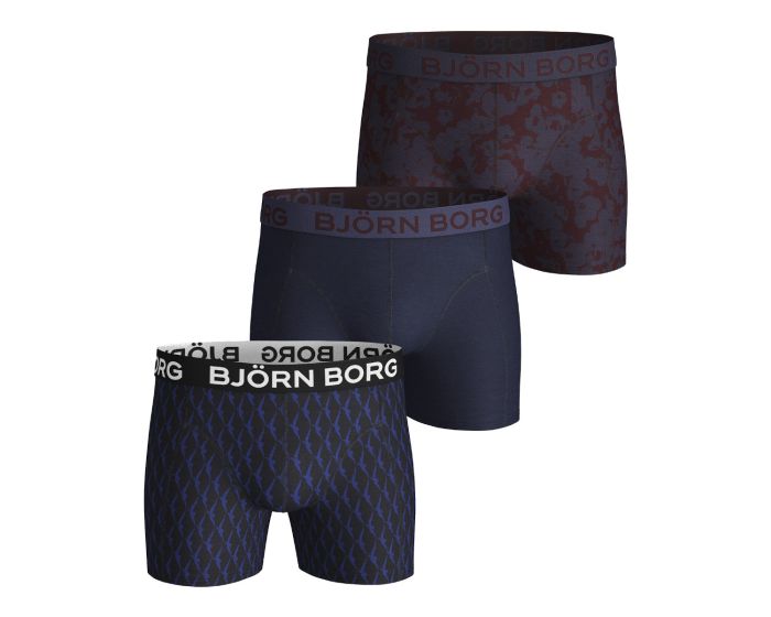 Bjorn Borg Sammy Wingspan 2 Wayflower Men's Boxer Shorts x 3