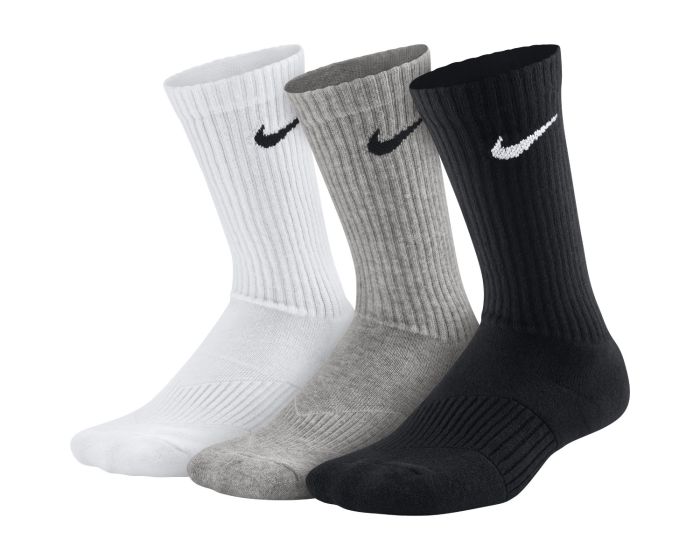 Nike Cotton Kids' Cushioned Crew Sock (3 Pair) SX4719-967