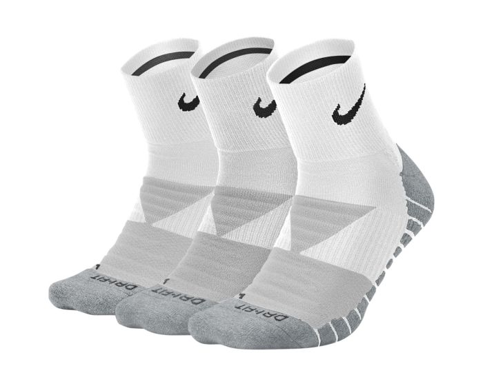 Nike Dry Cushion Unisex Quarter Training Socks x 3 SX5549-10