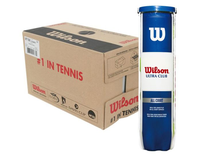 Wilson Ultra Club All Court Tennis Balls x 4 (72 balls) WRT1