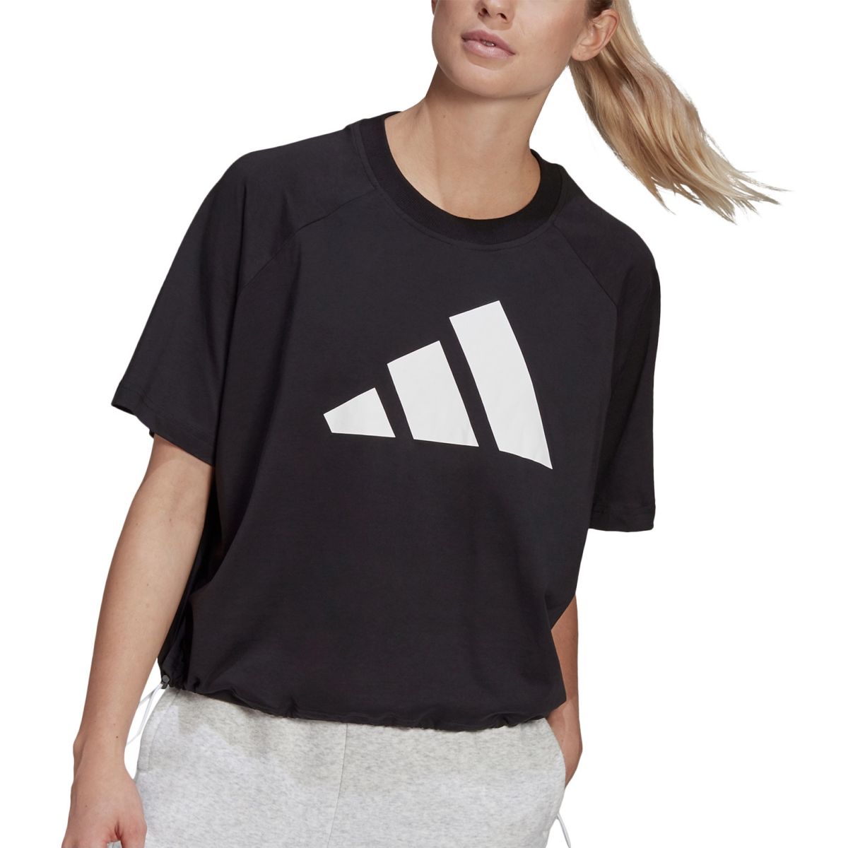 adidas Loose Fit Logo With Hem Sdjuster Women's T-Shirt GL94