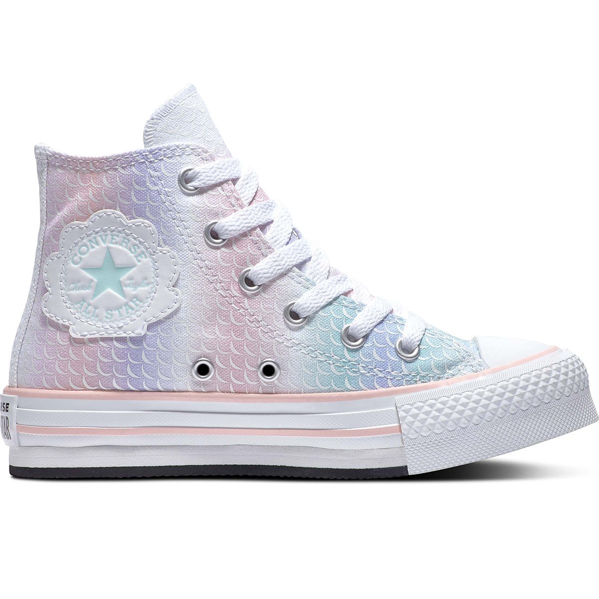Converse Chuck Taylor All Star Lift Mermaid Scales Kids Shoe