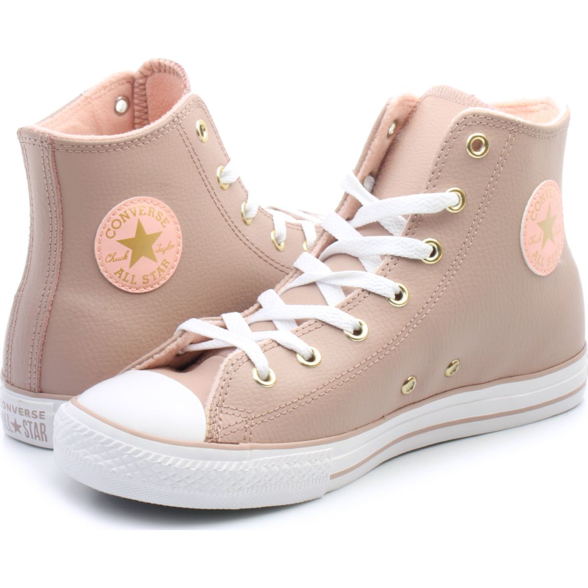Converse All Star Chuck Taylor Hi Leather Junior Shoes 66185