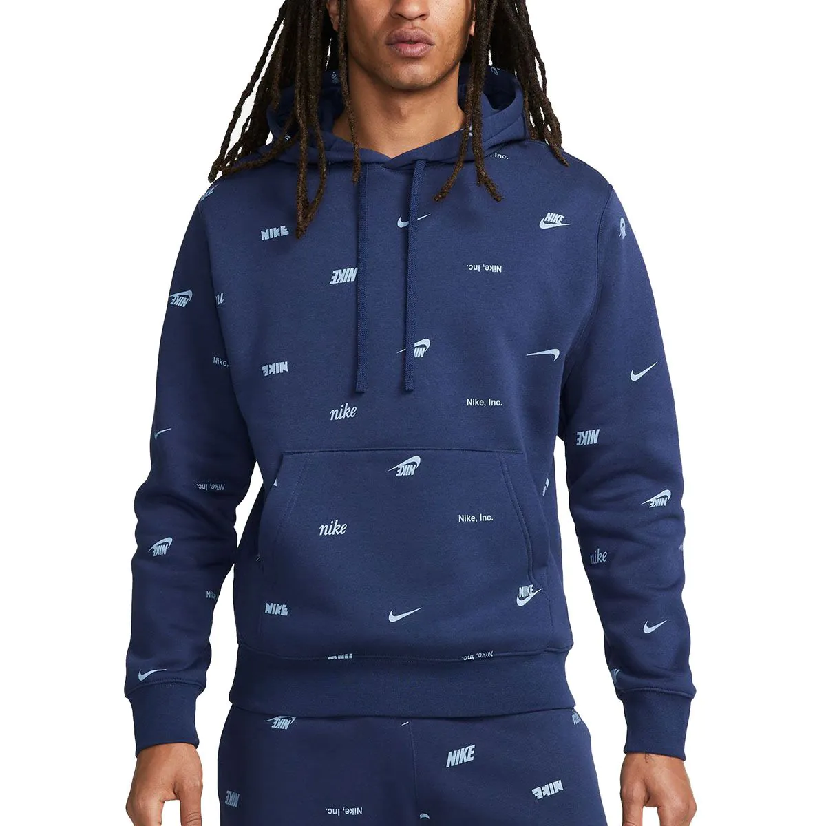 Nike Club Fleece+ Allover Print Pullover Men's Hoodie FB7434