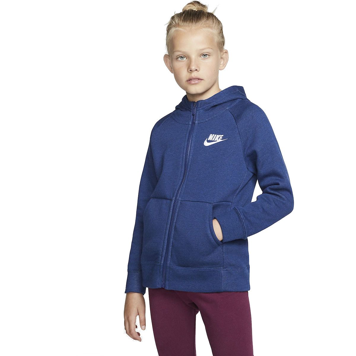 Nike Sportswear Girls' Full-Zip Hoodie BV2712-492