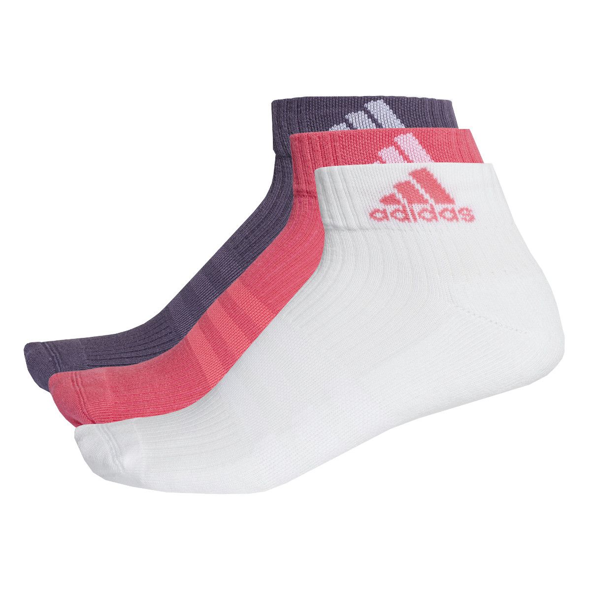 adidas 3-Stripes Performance Ankle Sport Socks x 3 CF7340