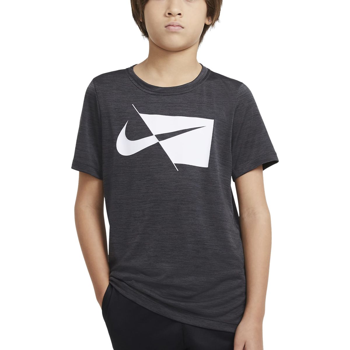 Nike Big Kids' Short-Sleeve Training Top DA0282-010