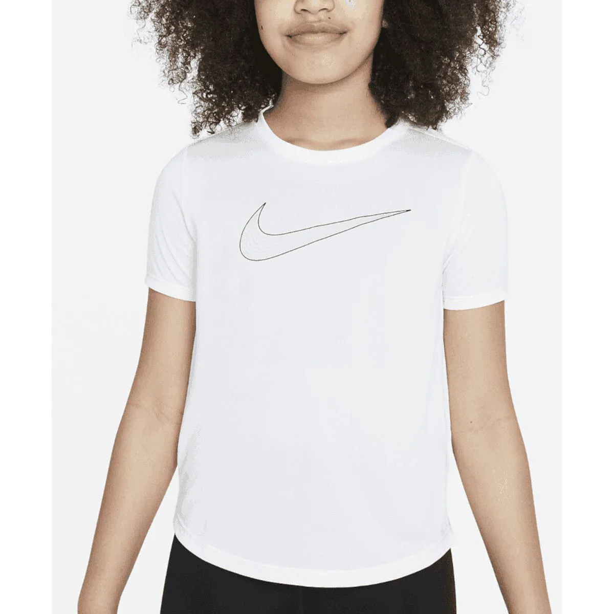 Nike Dri-FIT One Big Kids' (Girls') Short-Sleeve Training To