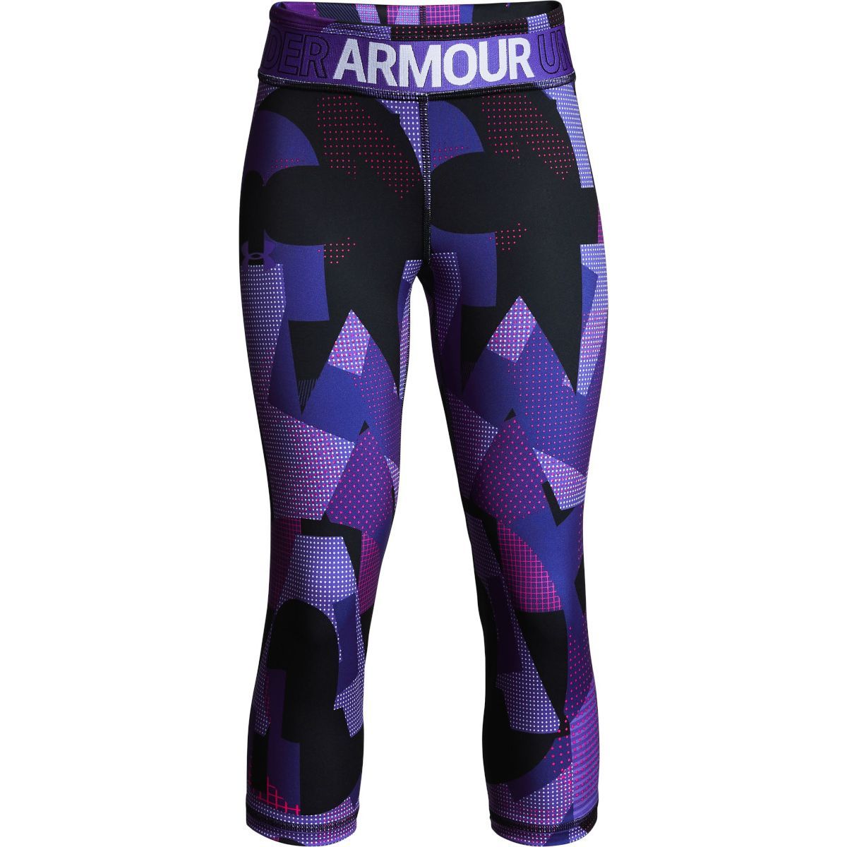 Under Armour Size XL Women's Leggings Purple Heat Gear Capri