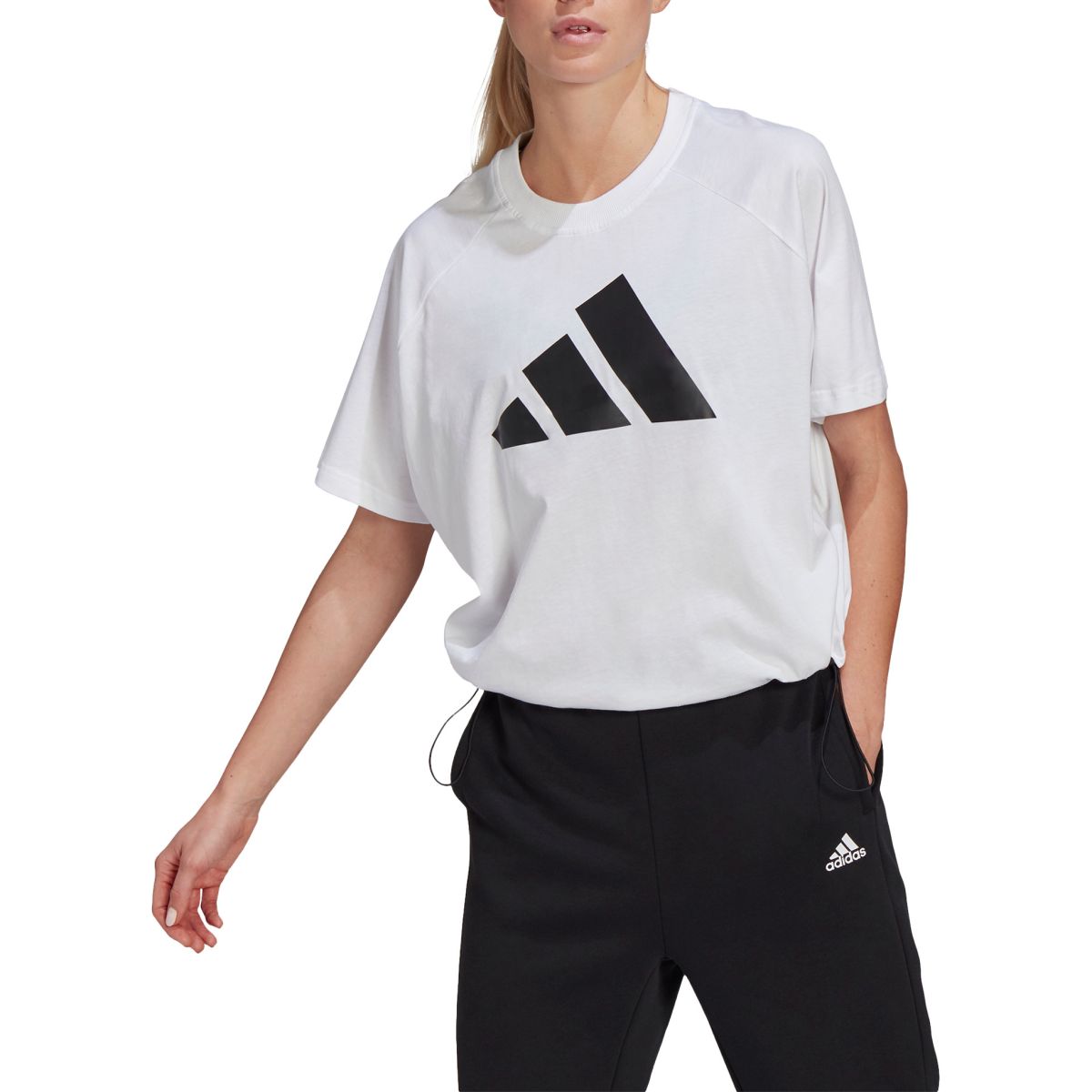 adidas Loose Fit Logo With Hem Sdjuster Women's T-Shirt GL95