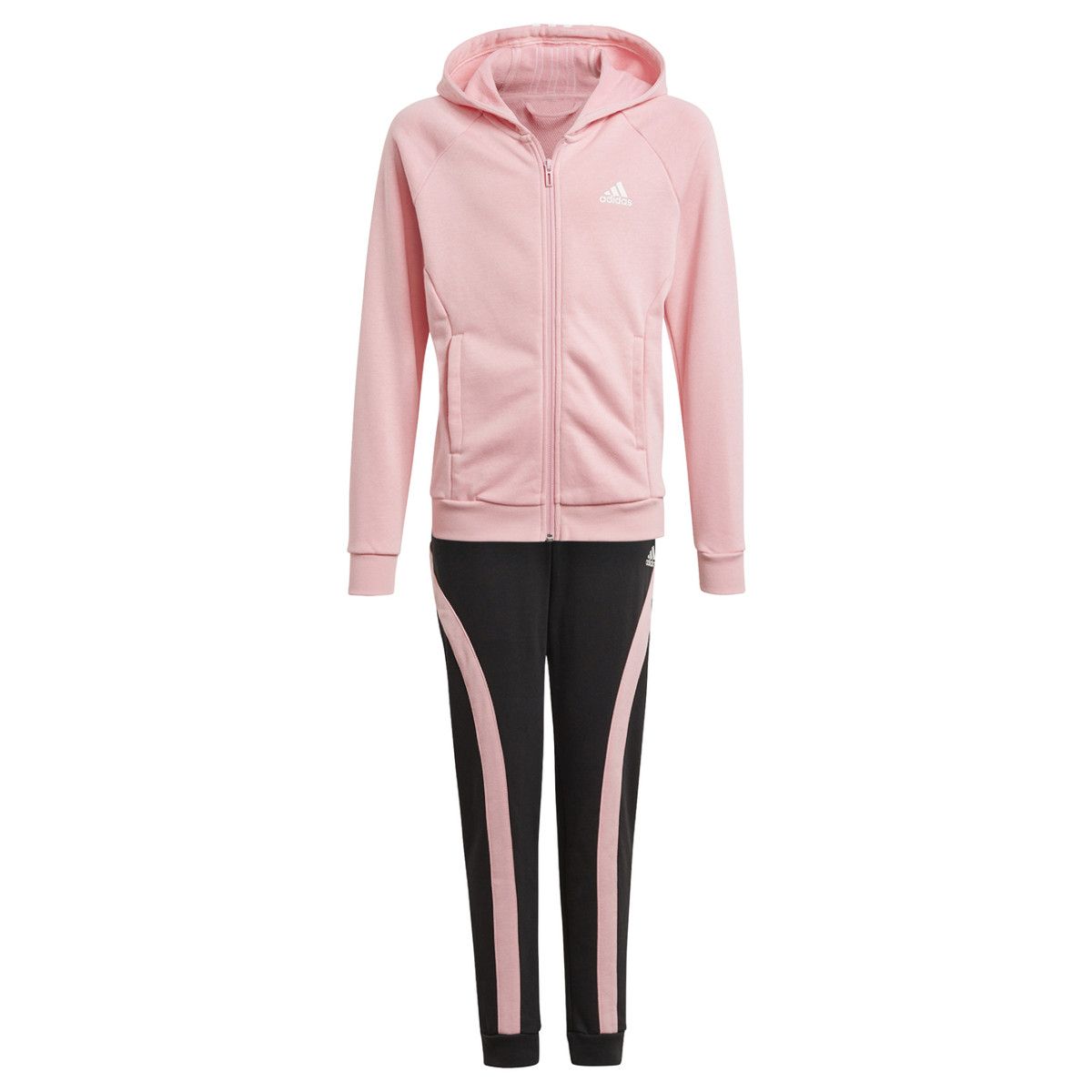adidas Hooded Cotton Girls' Tracksuit GM8929