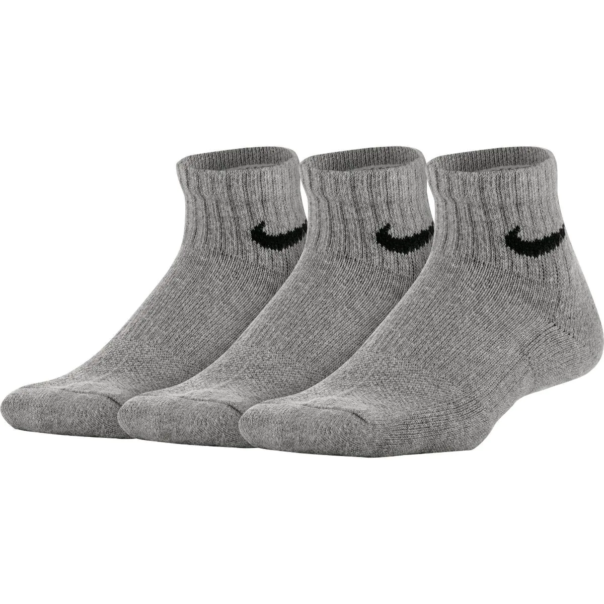 Nike Performance Kids' Cushioned Quarter Training Socks x 3