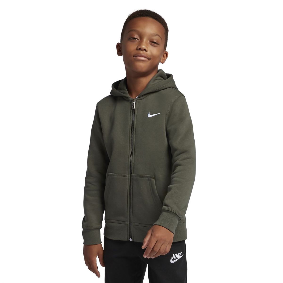 Nike YA76 Brushed Fleece Boy's Hoodie 619069-325