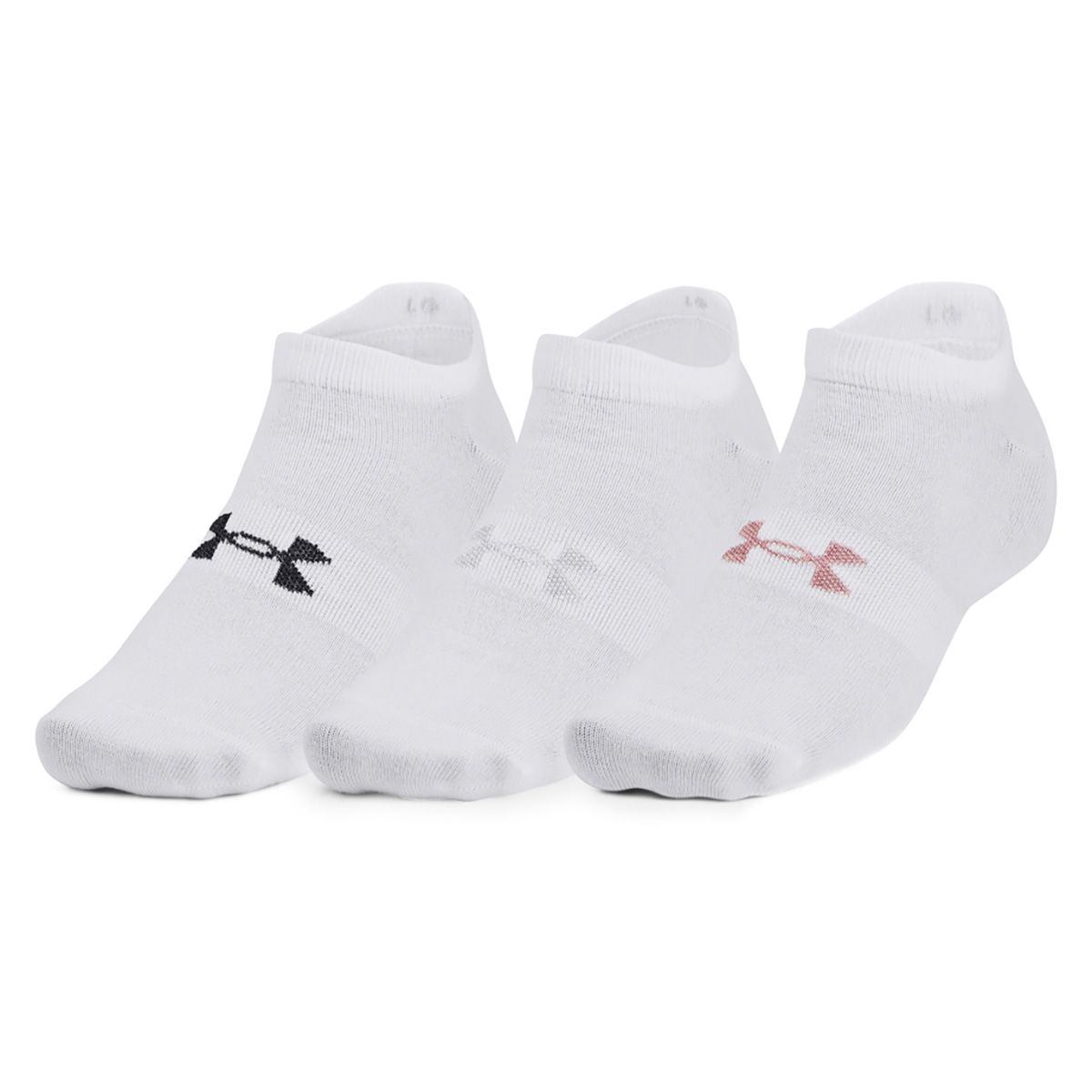 Under Armour Essential No Show Socks x 3 1361459-100