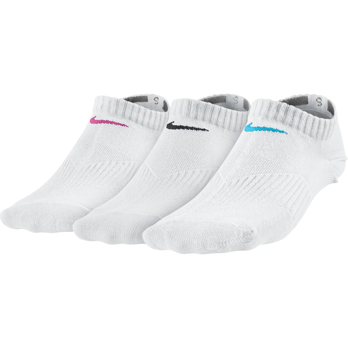 Nike Lightweight Cotton Cushion No-Show Kids' Socks - 3 Pair