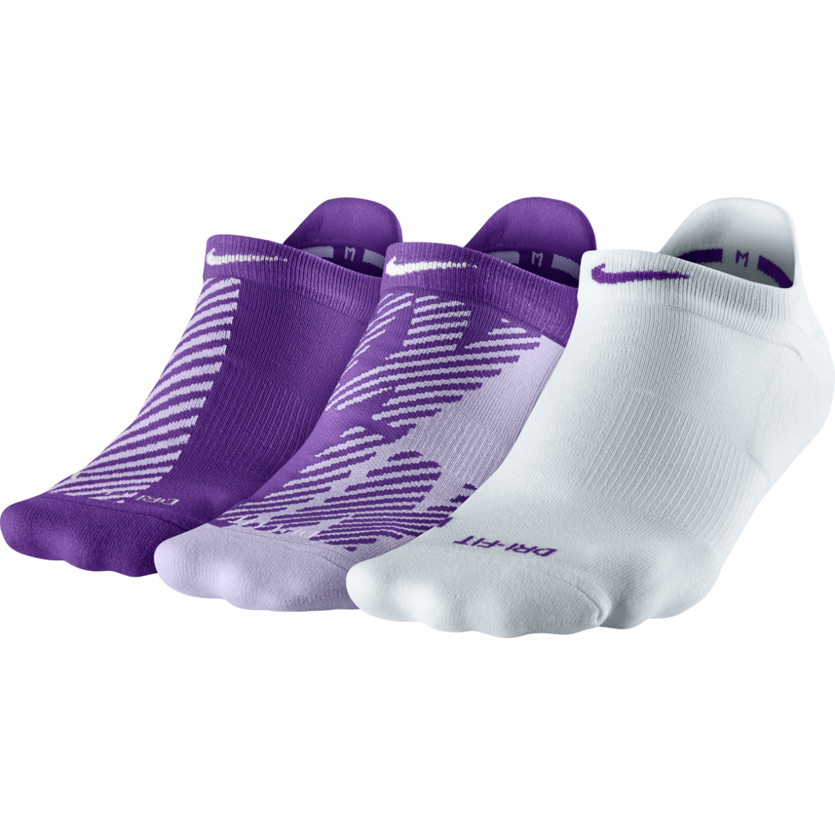Nike Dri-FIT Graphic No-Show Tab Training Socks (set of 3) S