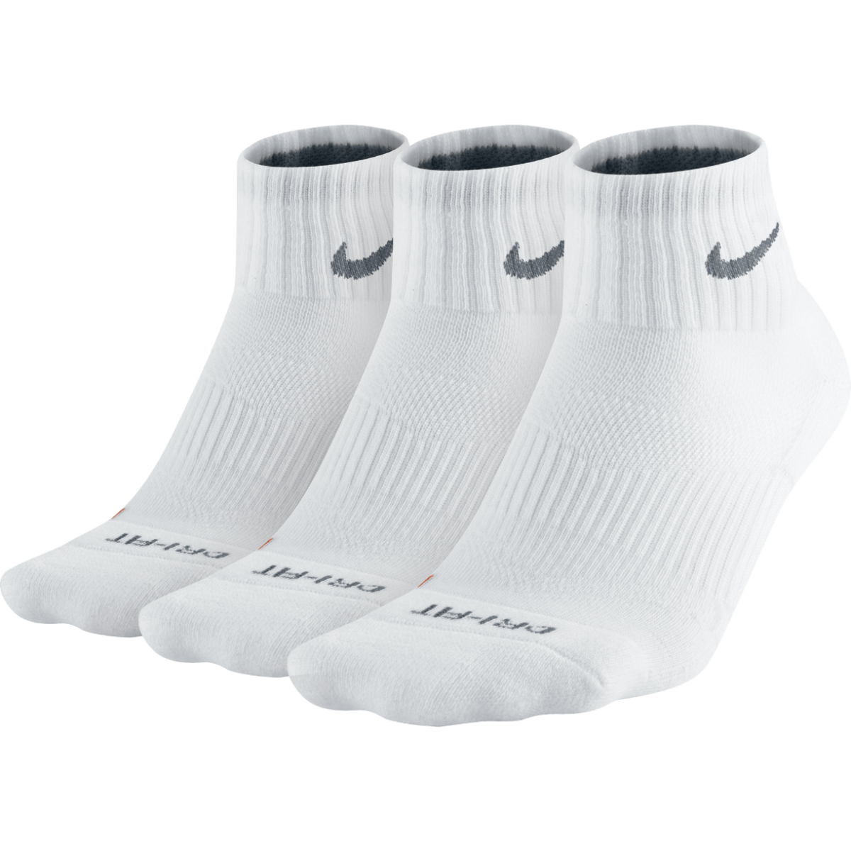 Nike Dri-FIT Half-Cushion Quarter (3 Pair) Training Socks SX
